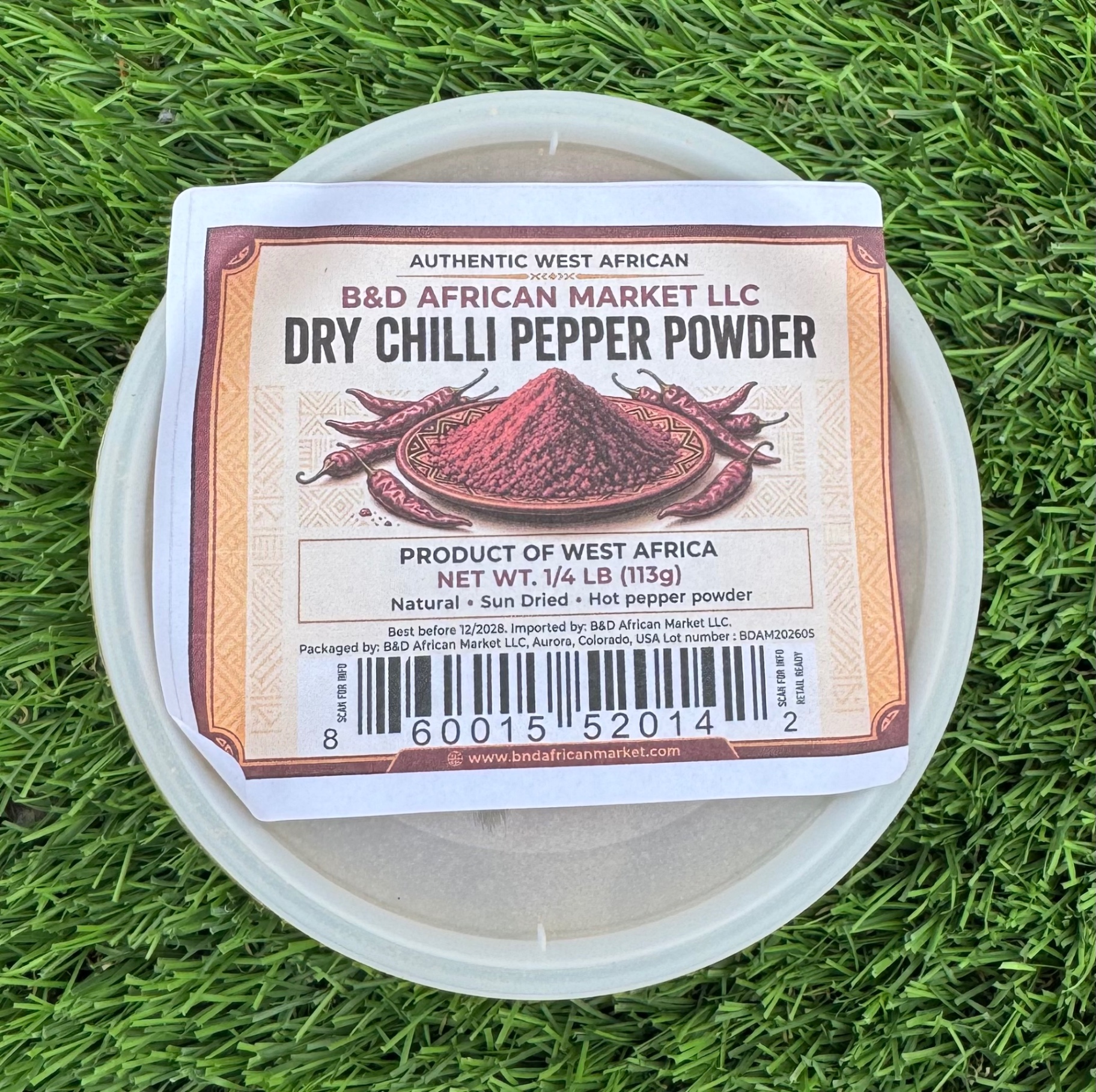 Dry Chilli Pepper Powder — 1/4 LB (113g)